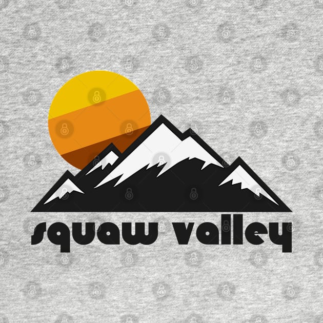 Retro Squaw Valley ))(( Tourist Souvenir Travel California Design by darklordpug